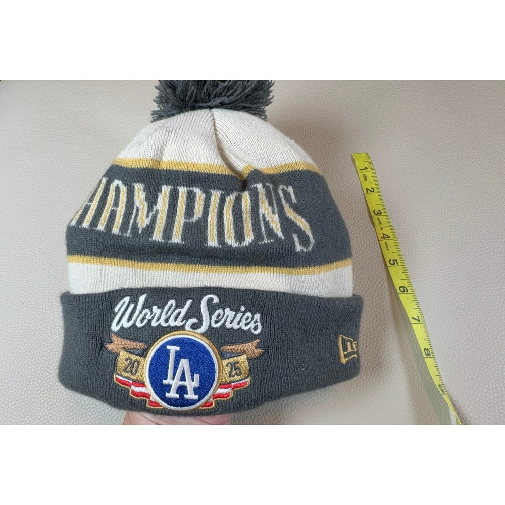 Los Angeles Dodgers New Era 2025 World Series Champions locker room Beanie Hat